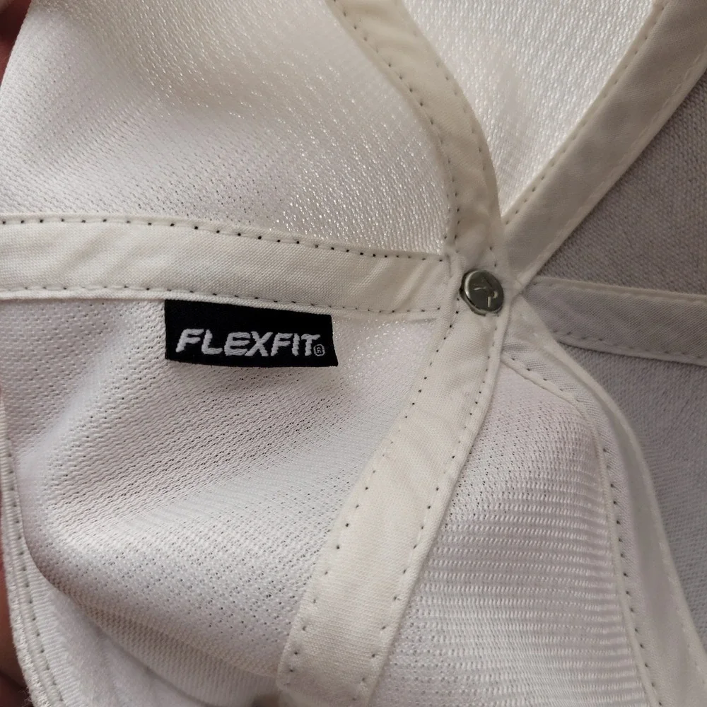 Richardson 172 Flexfit Hat Grey White Mesh Back Embroidered Letter H LG-XL Cap